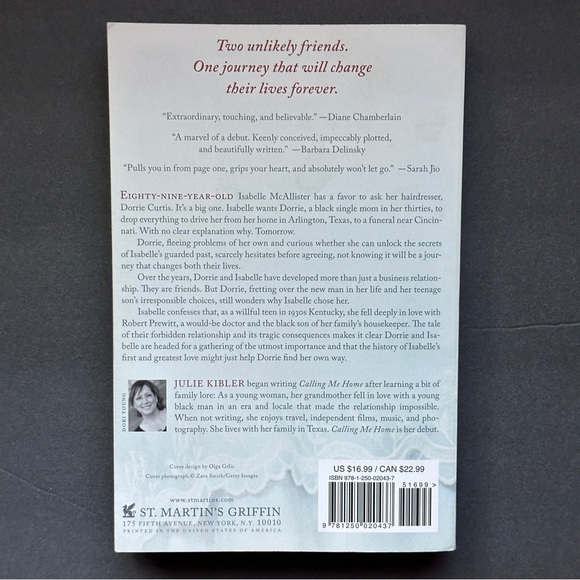 Calling Me Home: A Novel by Julie Kibler | Historical Fiction | Paperback Book - Picture 2 of 8